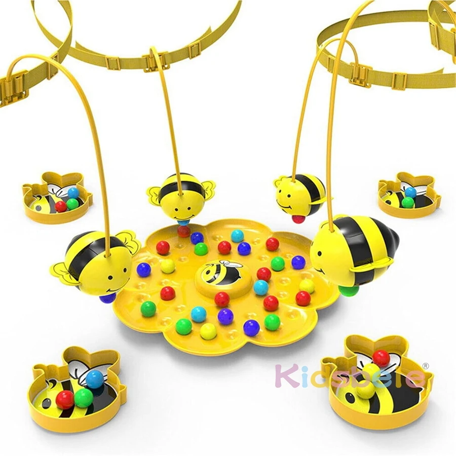 Interactive Fun Clumsy Little Bumblebee Magnetic Toy Set For Kids Families Playful Board Game Little Bee Collecting Pollen Beads 4