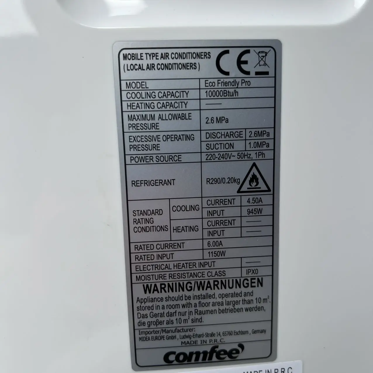 J 10000 BTU Portable Air Conditioner Make Room Cool with Remote Control CE Smart Mini Ar Condicionado Factory in Stock