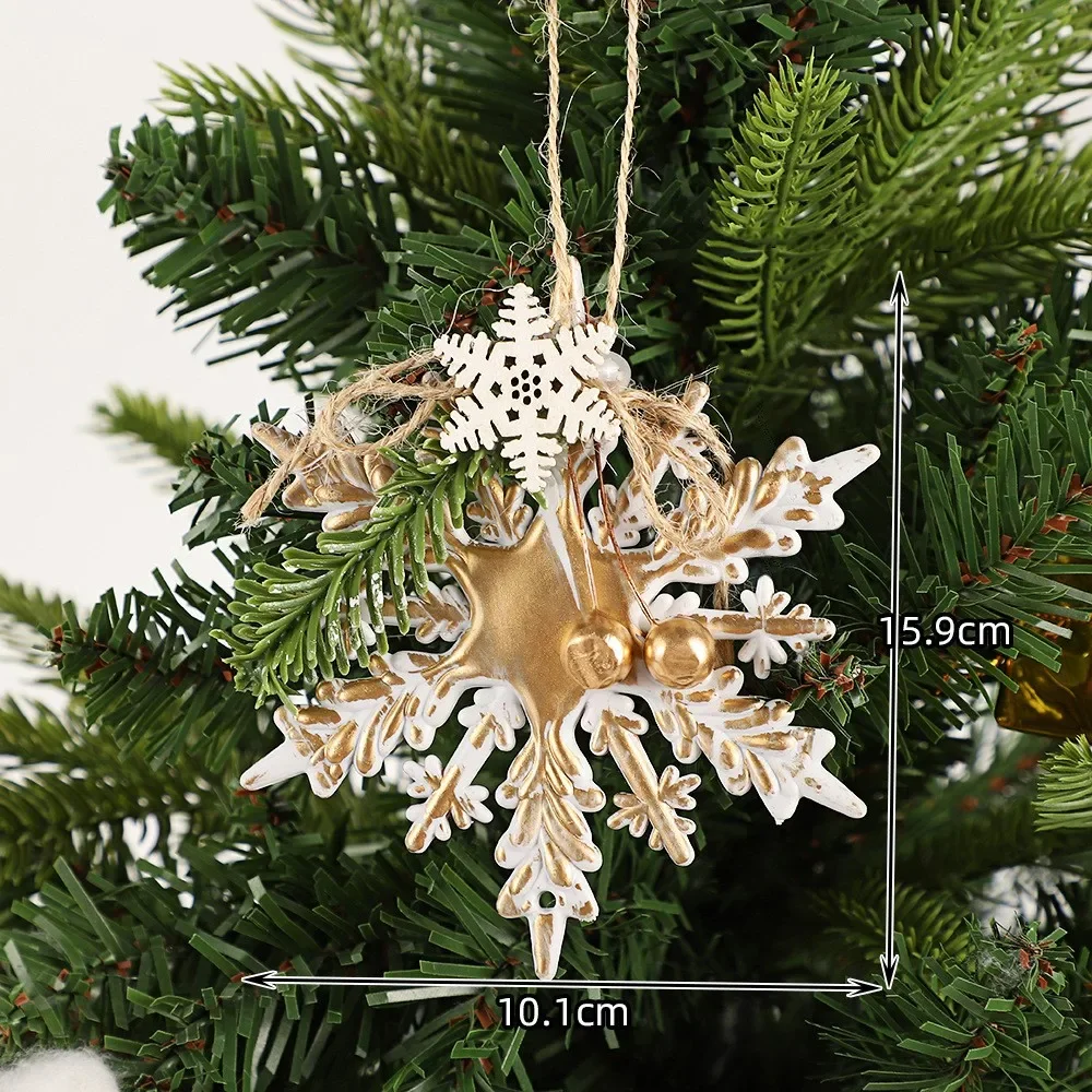 thumbnail image 1 of 1 colgante para árbol de Navidad, reno, copo de nieve, estrella, corona, decoración para fiesta de Navidad, decoración del hogar, regalo, adorno, 1 of 5