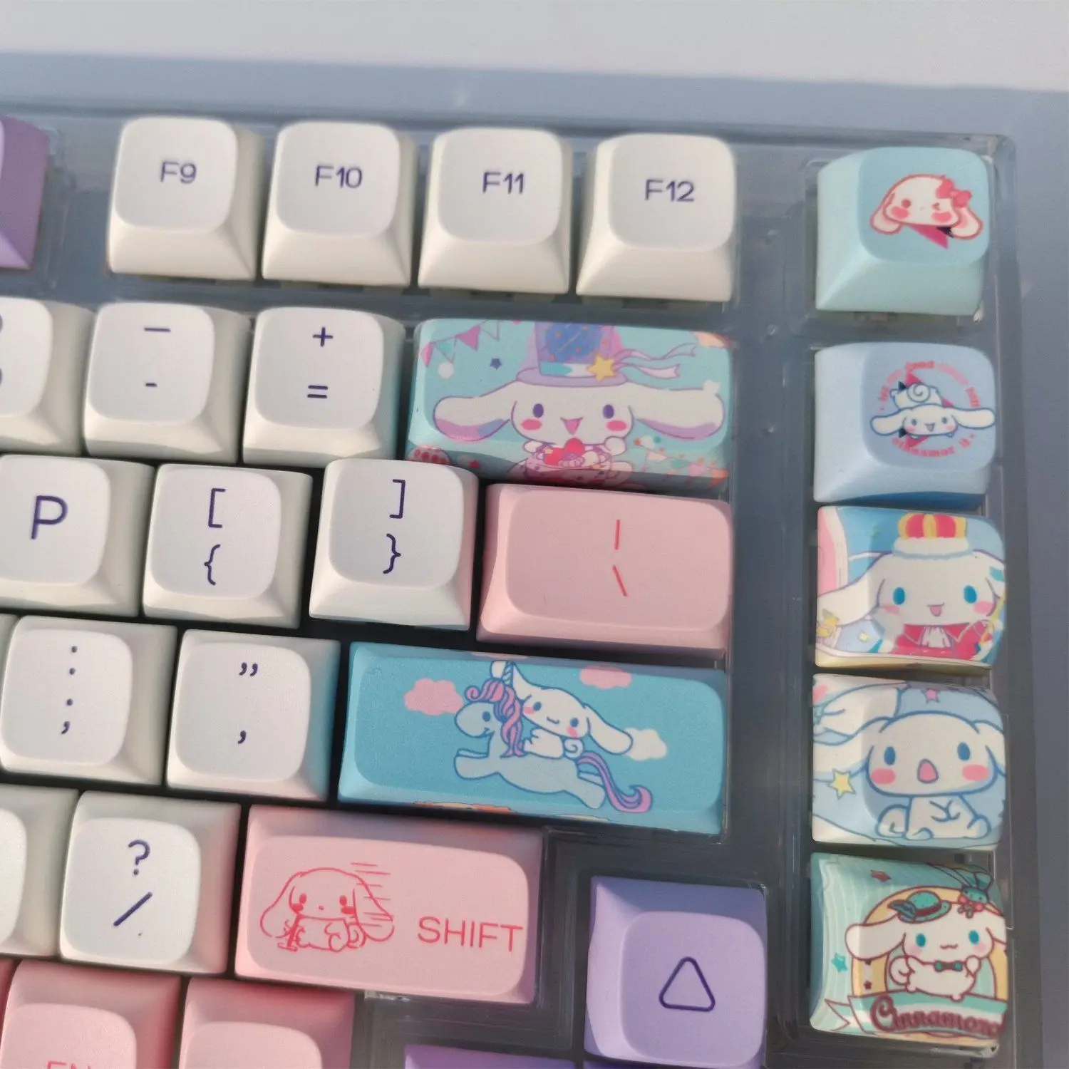 

Мультяшные клавиши Cinnamoroll 147 клавиши PBT Gaming XDA высота Cherry Axis колпачки для механической клавиатуры Cherry MX колпачок для клавиатуры
