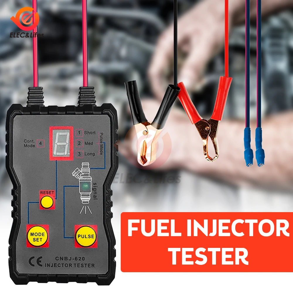 

MZ620 DC 12V Car Fuel Injector Tester Powerful Fuel System Scan Clean Tool Gasoline Injector Tester Automotive Universal