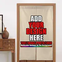 Custom Door Curtain with Words Picture Customized Door Decor Curtain,Kitchen Gifts Personalized Entrance Hanging Half-Curtain 1