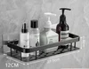 Bathroom Square Basket Suction Wall Space Aluminum Shower Room Rectangular Perforation-free Bathroom Corner Shelf 5