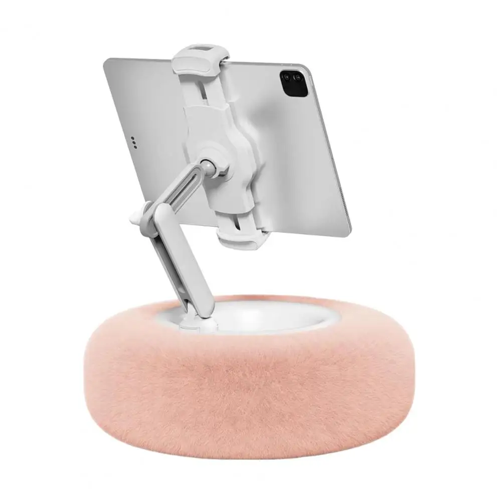 Kindle Stand SupeDesk Kindle Pillow Stand Soft Grey Fuzzy Tablet