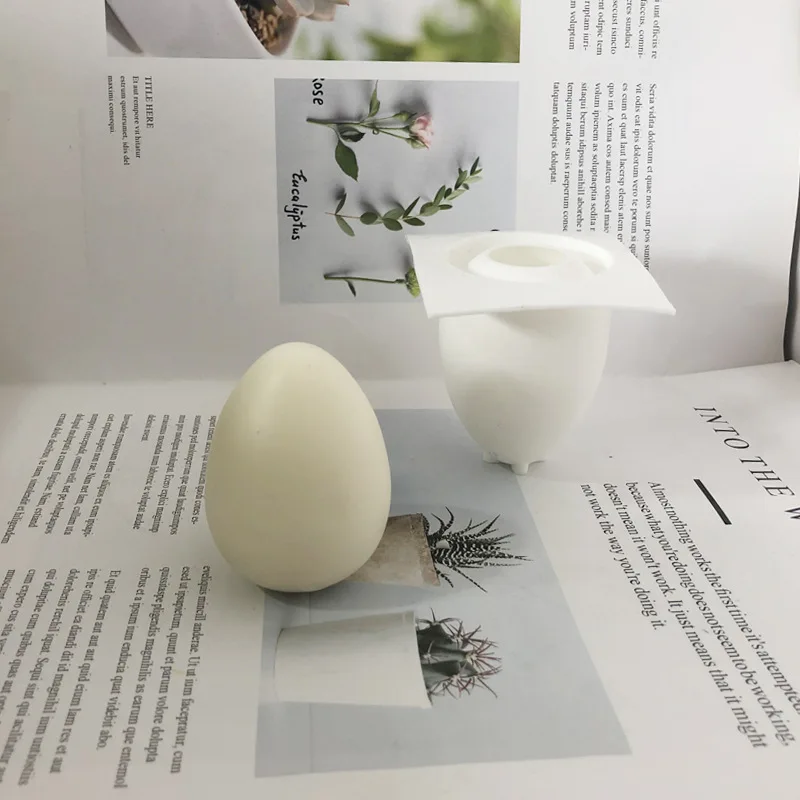 DIY 3D имитационное яйцо силиконовая форма для изготовления свечей ручной работы