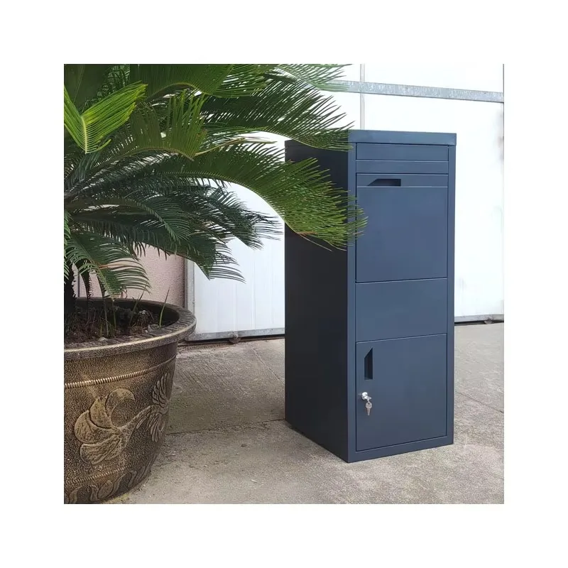 Large Home Delivery Mailbox,Doorway Anti-theft Courier Parcel Receiving Cabinet, Waterproof Security Mental Express Delivery Box