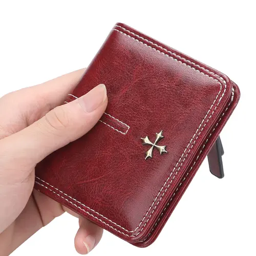 New Mini Women Wallets Slim Women Fashion Small Wallets Zipper PU Leather Quality Female Purse Card Holder Wallet - Image 2