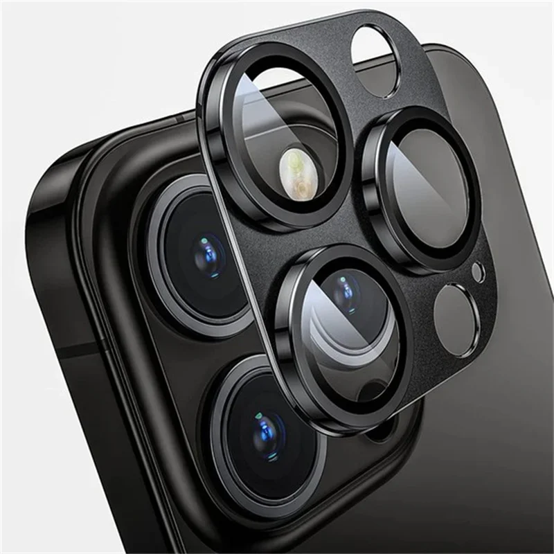 Premium Metal Camera Lens Protection Glass - Full Cover Phone Camera Glass