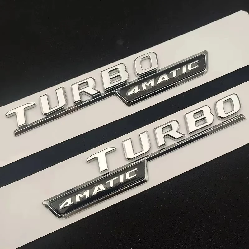 Premium Car Trunk Emblem Badge Logo Stickers - ABS Material, Sleek Design for Performance Vehicles