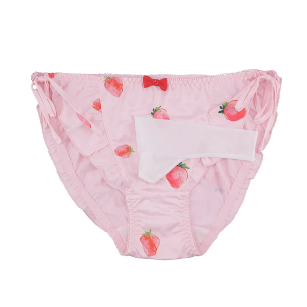 

Men Low Waist Sissy Gay Pouch Lace Up Thong Briefs Underwear Underpants Panties