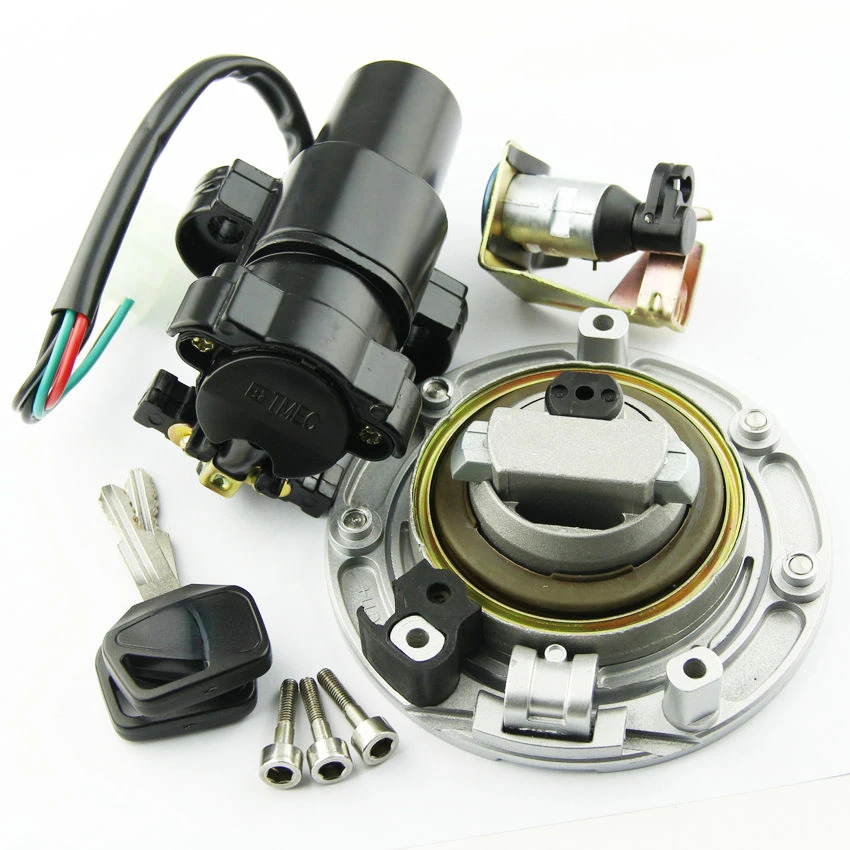 

Moto Fuel Gas Ignition Switch Lock with Key Kit For Honda CBR600F CBR600RR CBR900RR 35010-MBW-600 35010-MBW-682 35010-MBW-D20