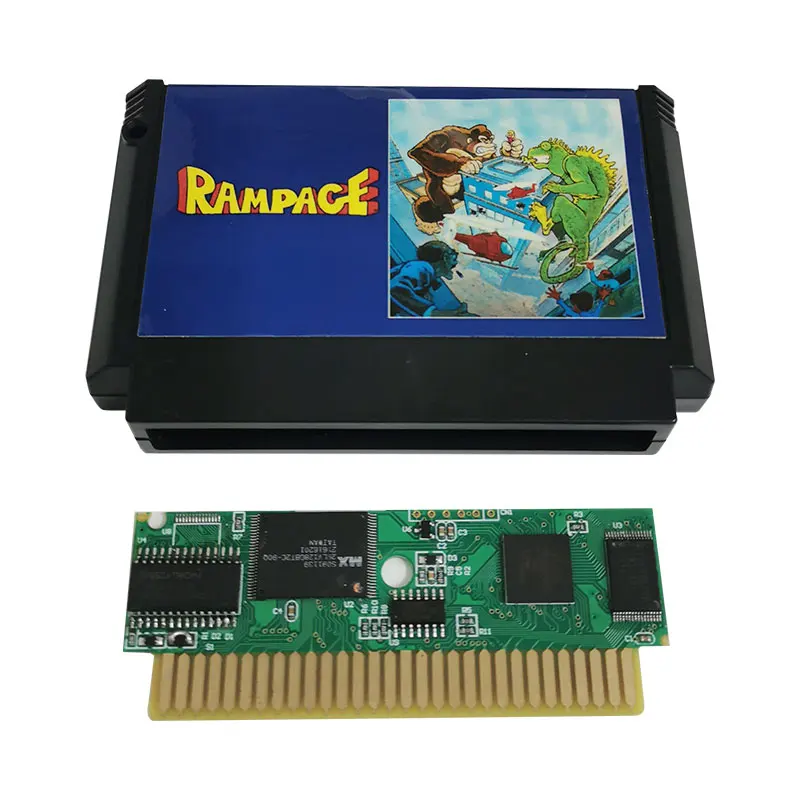 Videogioco Rampage Per Cartuccia Di Gioco Fc A 8 Bit A 60 Pin