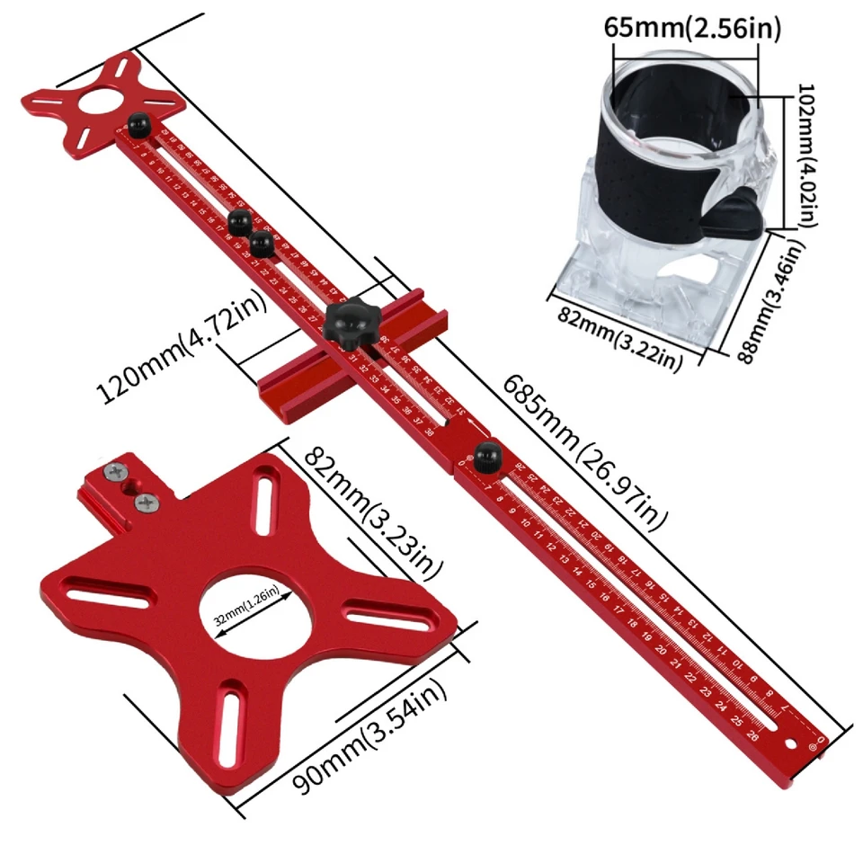 3 In 1 Router Milling Groove Bracke, Trimming Machine Flip Board C2I8