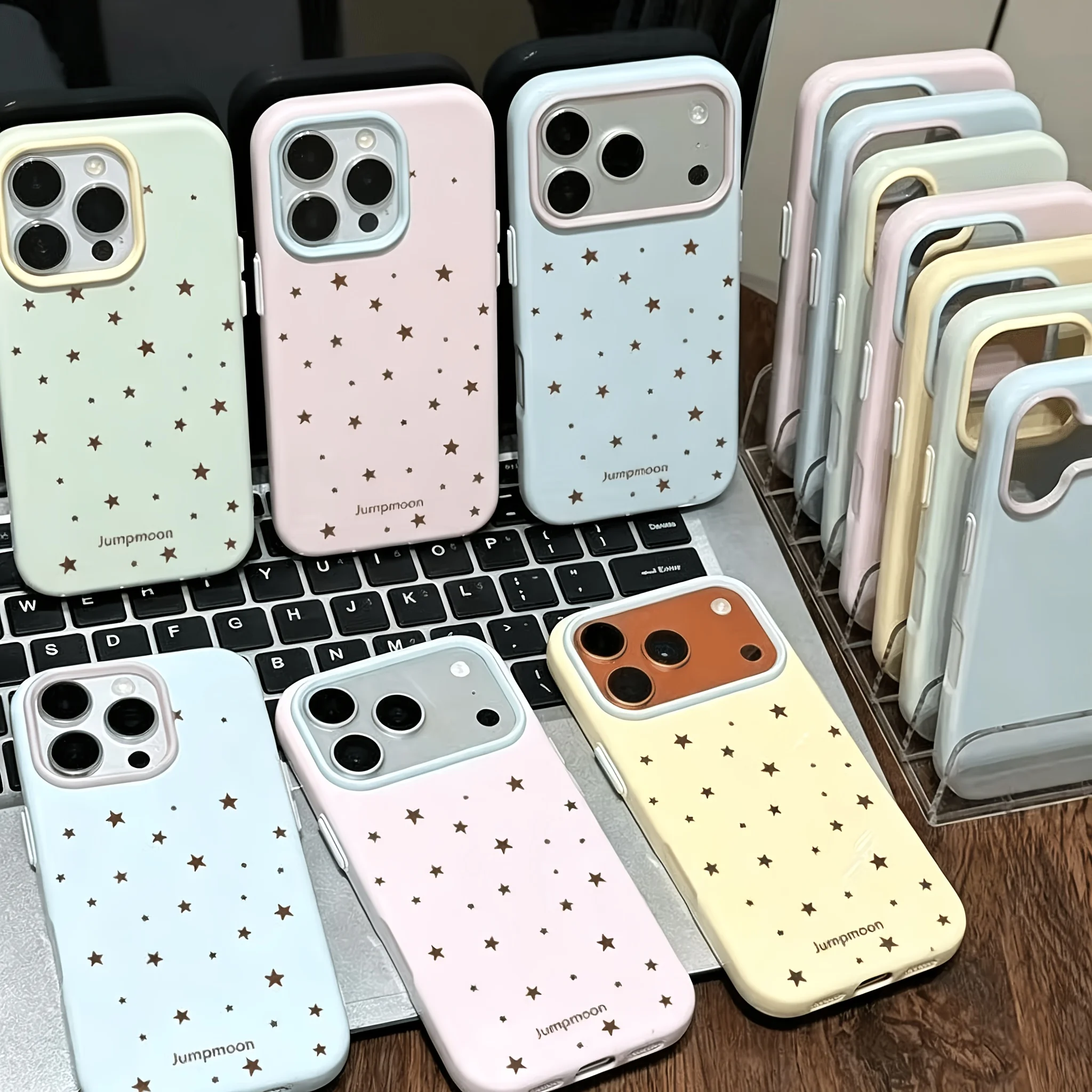 Korean Shiny Star TPU Phone Case - Sleek & Protective Design
