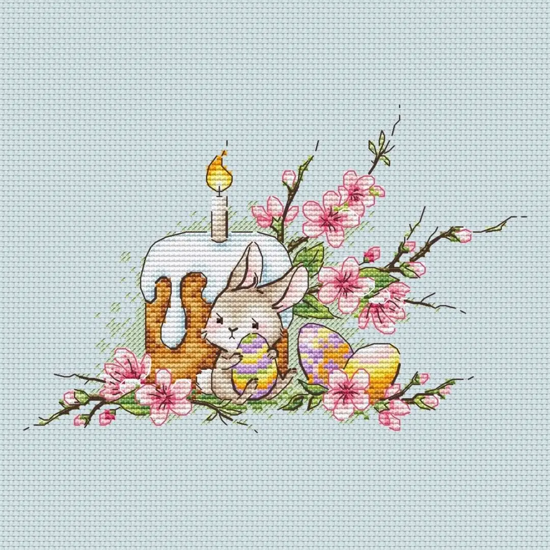 Adorable Hedgehogs with Coffee DIY Cross Stitch Kit
