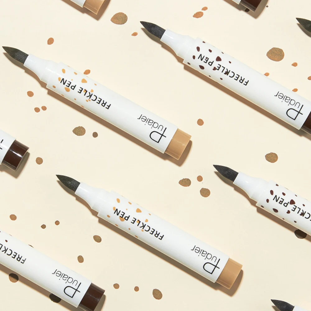 Natural Freckle Pen Soft Brown Freckle Pen Makeup Waterproof Dot Spot Sunkissed Look Face Contouring Makeup Tools TSLM1