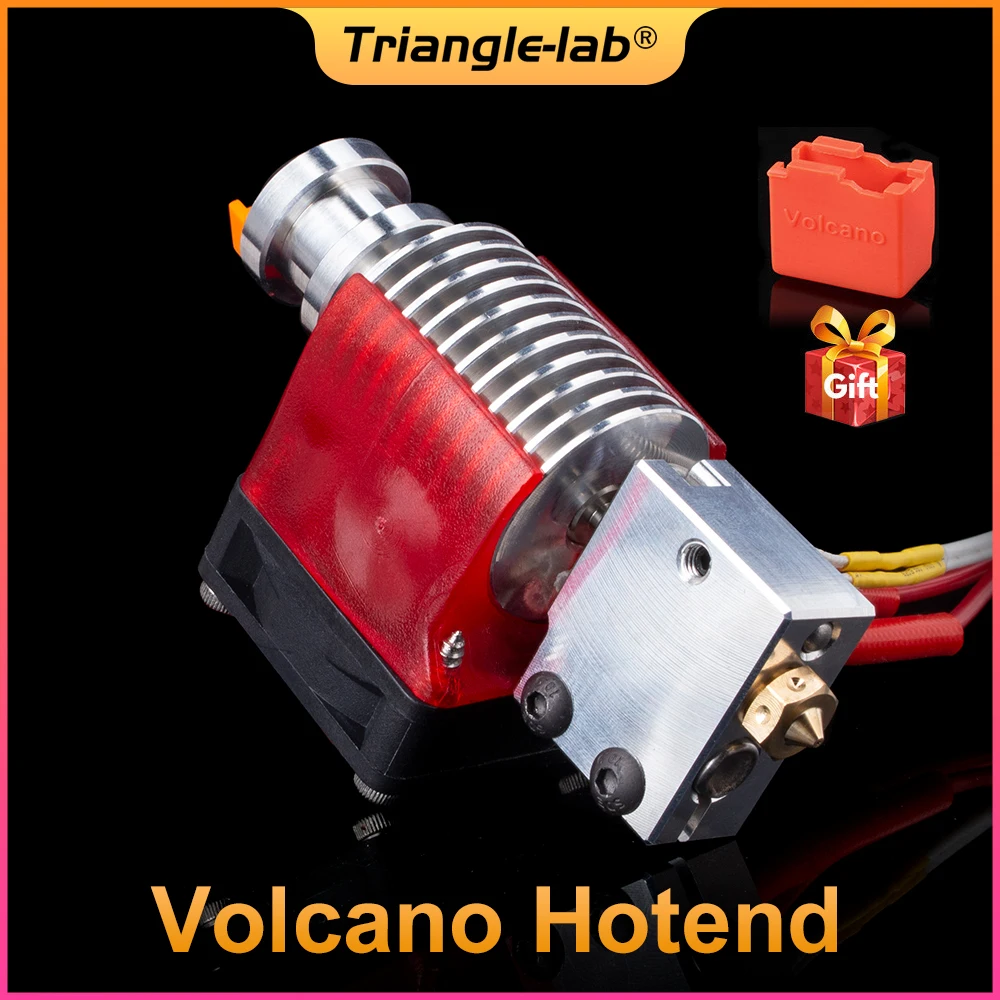 R Trianglelab V6 Volcano Hotend 12V/24V Remote Bowen Print J-head Hotend And Cooling Fan Bracket For v6 HOTEND For PT100