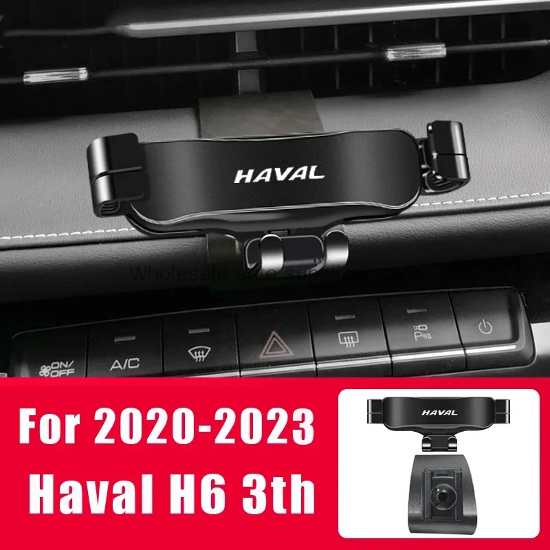 Phone Holder Mobile Phone Holder Adjustable Car Phone Mount Holder For GWM Haval H6 3th 3rd Gen Jolion H9-Gravity Navigation Bracket Accessories