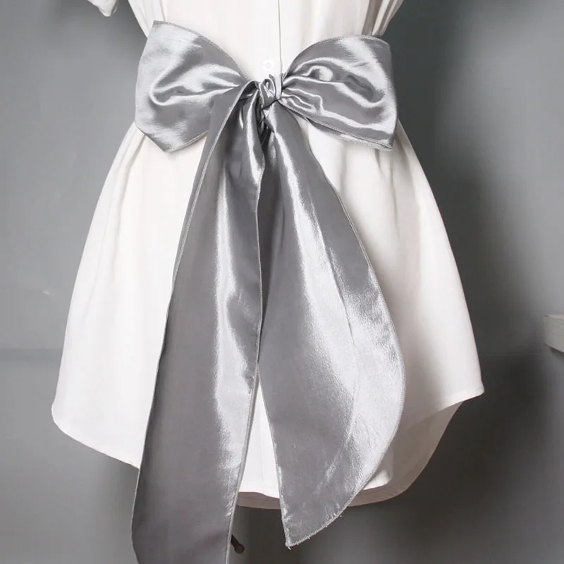 200cm Satin Silk Ribbon Big Bowknot Sash Strap Belt Wedding Dress Large Bow  Waistband Party Evening Dress Decor Tie Bow Belts - AliExpress