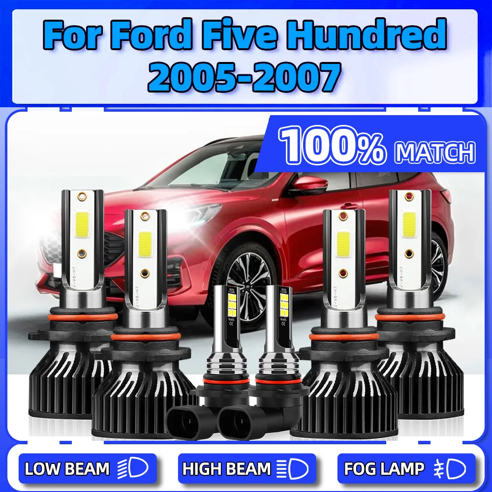 

360W LED Headlight Bulbs 60000LM Canbus Auto Head Lamps 6000K Plug And Play Car Fog Lights For Ford Five Hundred 2005 2006 2007