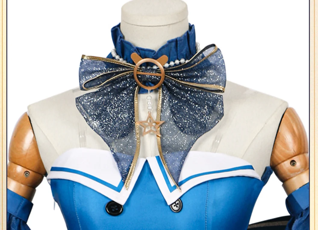 Infinity Nikki Nikki Blue Bubbles Princess Dress Cosplay Costume