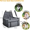 Dog Car Seat Cover Foldable Hammock Pet Harness Cat Bag Basket Stable and Foldable Travel Pet Dog and Cat Safety Car Seat 6