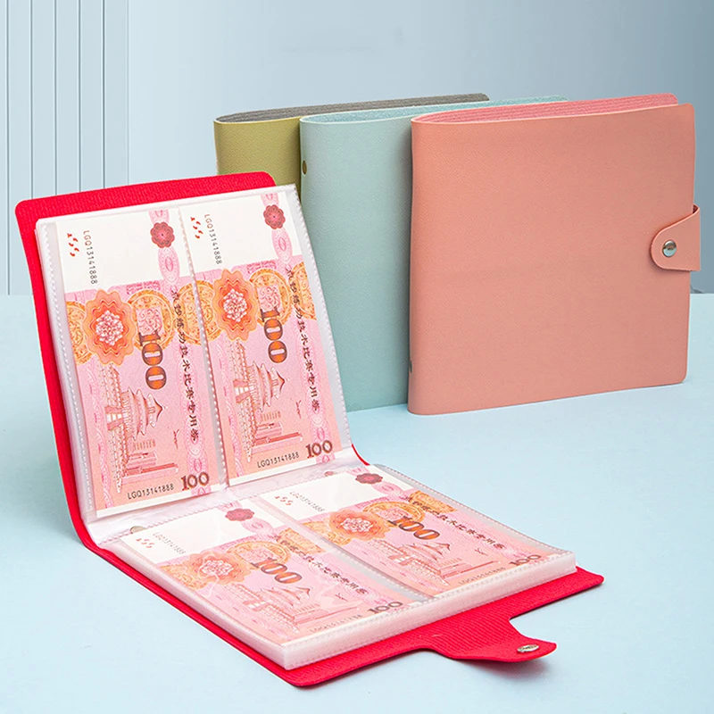 PU Leather Money Saving Challenge Book Savings Binder Savings Large Capacity Reusable Budget Challenges Book