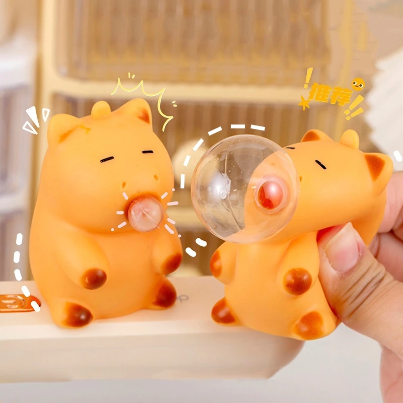 Adorable Capybara Squishy Stress Relief Toy - Soft Kawaii Animal Decor & Perfect Birthday Gift