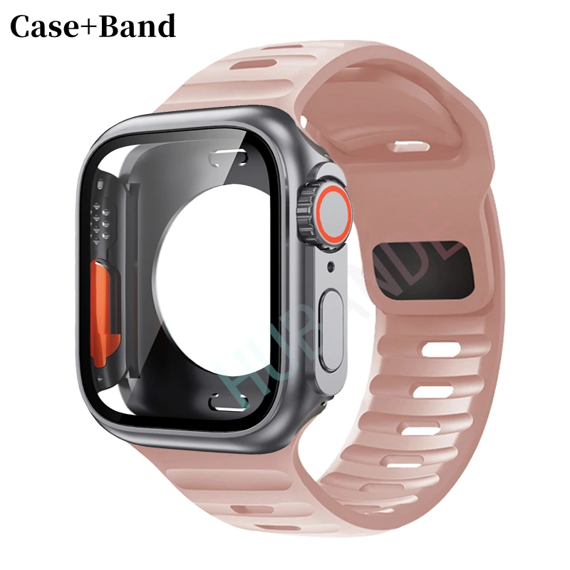 Ultra Silicone Strap and Protective Case with Screen Guard