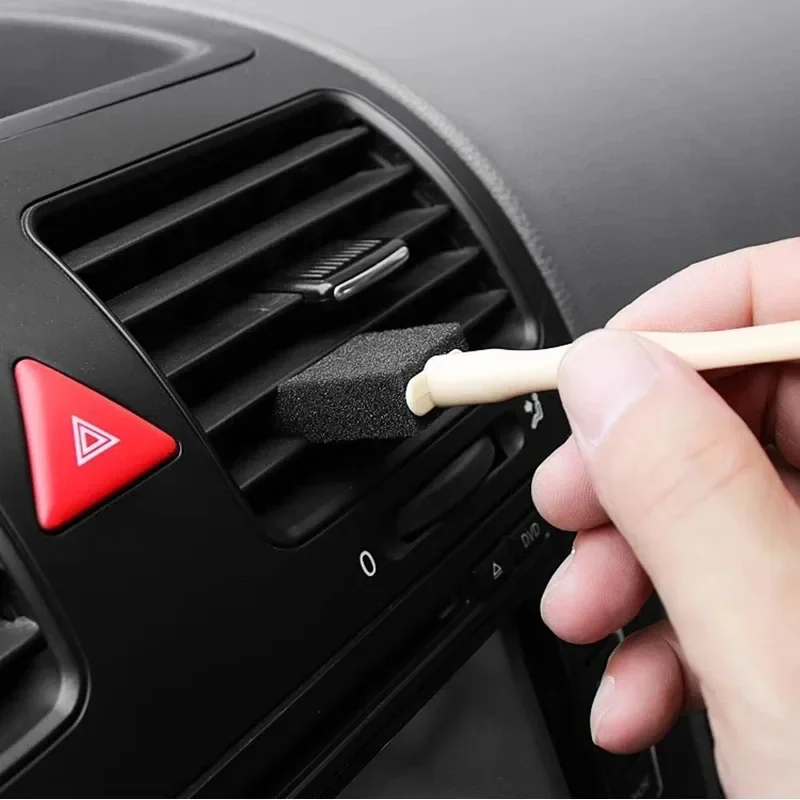 Car Air Conditioner Vent Cleaner Brush Detailing Scrub Outlet Wash Duster Dust Removal Auto Interior Tool