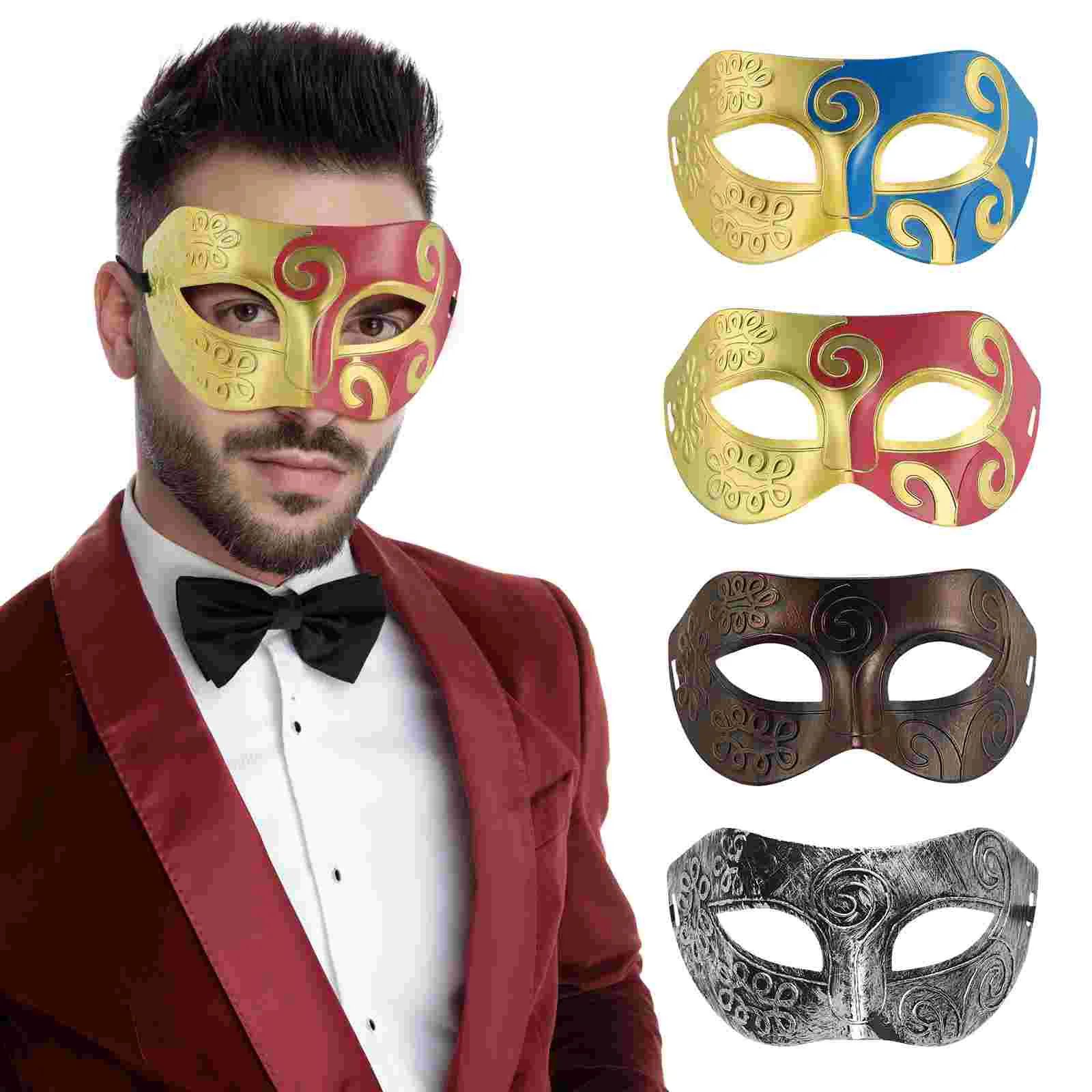 

Dance Mask Retro Masquerade Masks Halloween Cosplay Half Face for Fancy Dress Costume Party Accessories Aldult Facial Roman