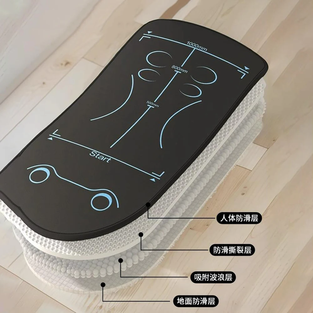 Yoga Mat Men's Fitness Mat Exercise at home Roller Wheel Belly Workout Professional Non-slip Gym Exercise