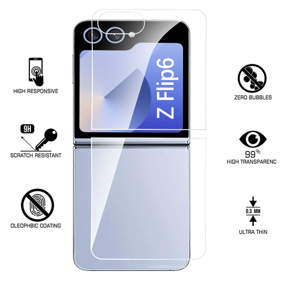 Premium 3-in-1 Tempered Glass Camera Lens Protector Case