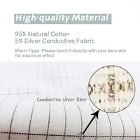 MAXSHARER Drap de lit de mise à la terre drap plat conducteur en fibre d'argent drap de mise à la terre en coton biologique pour un meilleur sommeil Nature santé 4