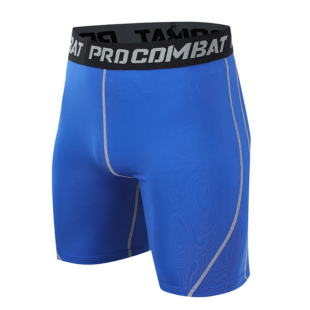 Men Run Marathon Compression Shorts Quick Dry Running Training Fitness Leggings Bodybuilding Tights Sports Men Gym Male
