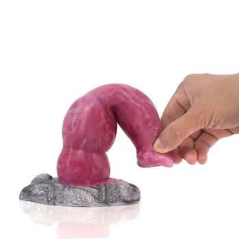 Huge Dog Dildo Animal Penis With Suction Cup LesbianToys Vaginal Masturbation Gory Meat Color Anus Dildos Sex Toys For Men Woman 2