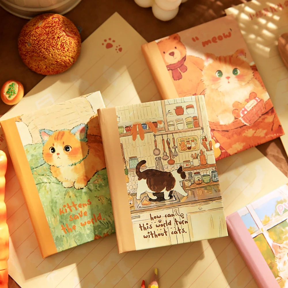 Cat Series Illustrated Student Notebook Handbook