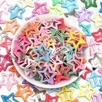 50pcs Colorful Star BB Hair Clips Girls Y2K Cute Star Barrettes Women Simple Metal Snap Clip Headdress Hair Jewelry Accessories 5