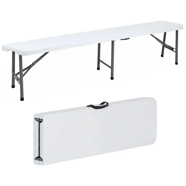 SUGIFT 6 ft Plastic Folding Bench: The Perfect Companion for Outdoor Gatherings