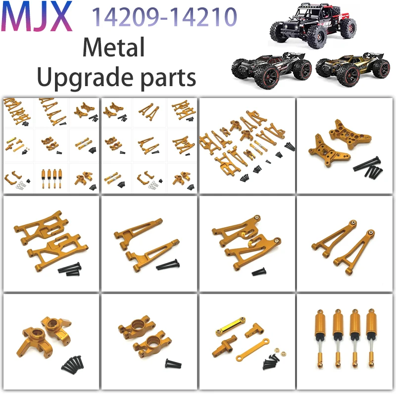 Mjx-Juego De Brazo Oscillante Superior E Inferiore Para Coche Teledirigido, Soporte,Torre Choque, Poste Carroceria, 14210, 14209