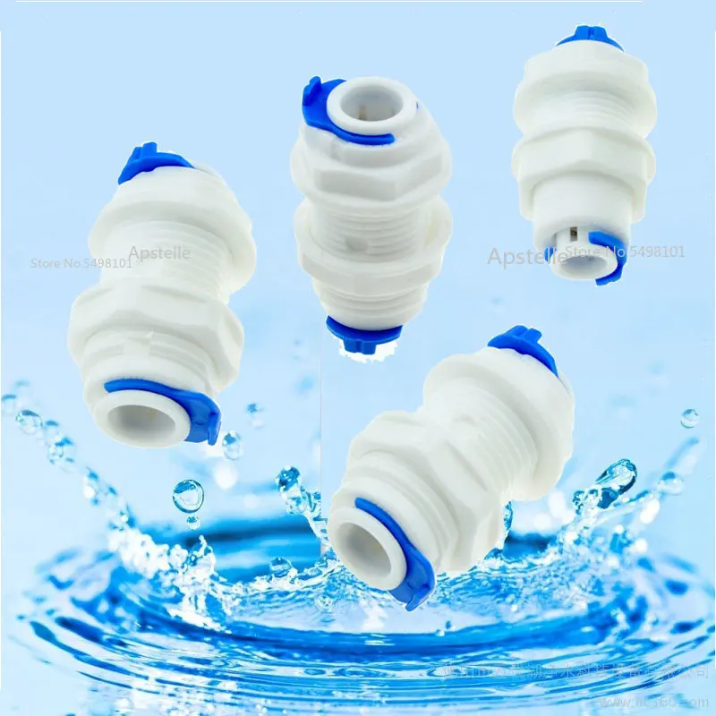 

Прямая Соединительная муфта для системы обратного осмоса, 1/4 "3/8" OD, соединительная муфта RO Water Plastic, быстромонтажный соединитель