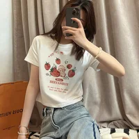 Bla ort Sve T-irt Women's Summer New Sle Cute Unique ort Design Casual Loose Fit Cotton round Ne Top