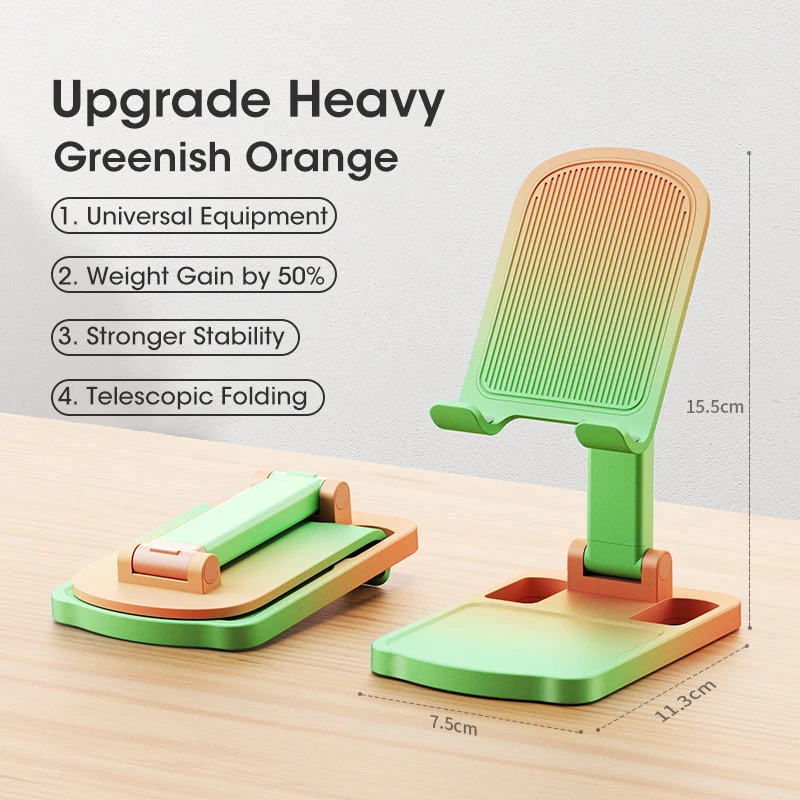 Cell Phone Stand Foldable Telescopic Mobile Phone Holder Tik Tok Live Desktop Lazy Bracket for IPhone 13 Smart Phone Universal cell phone stand Holders & Stands