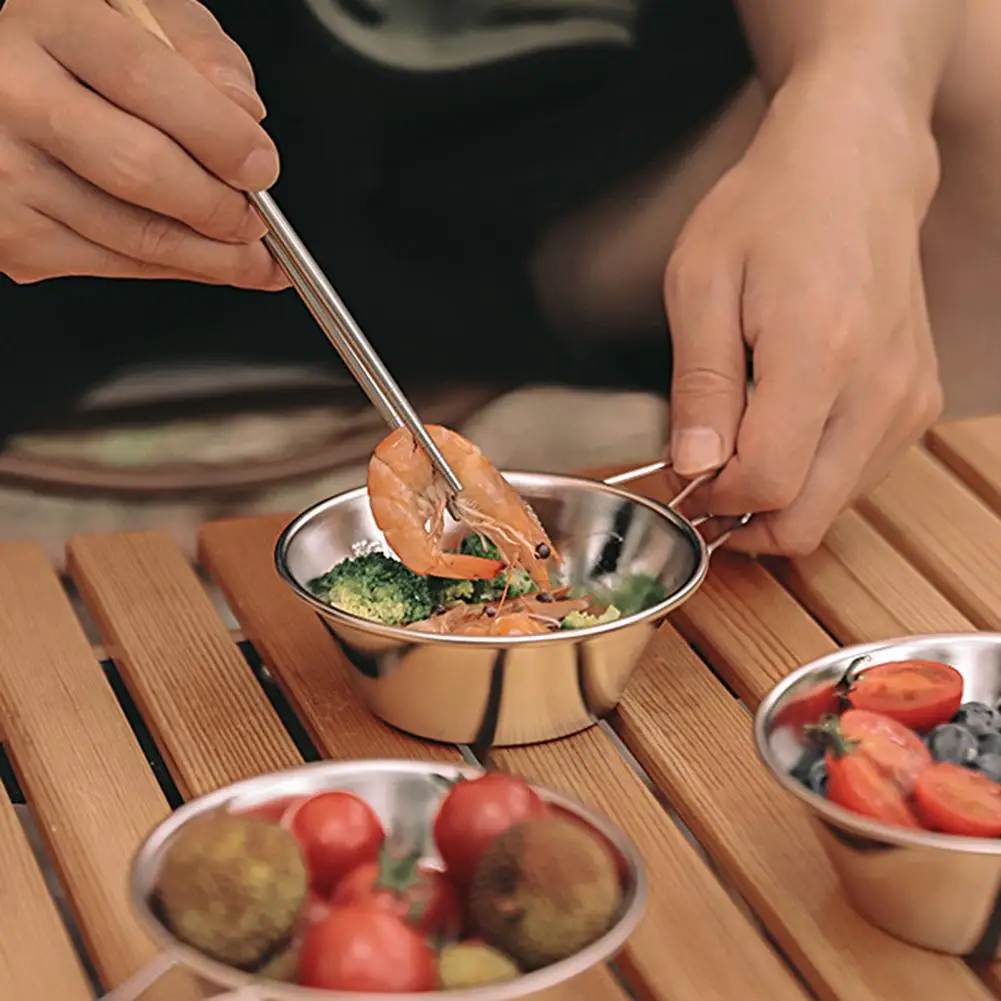 310ml Practical Outdoor Tableware Stainless Steel Sierra Bowl Picnic Sierra Bowl Ergonomic  High-temperature Resistant