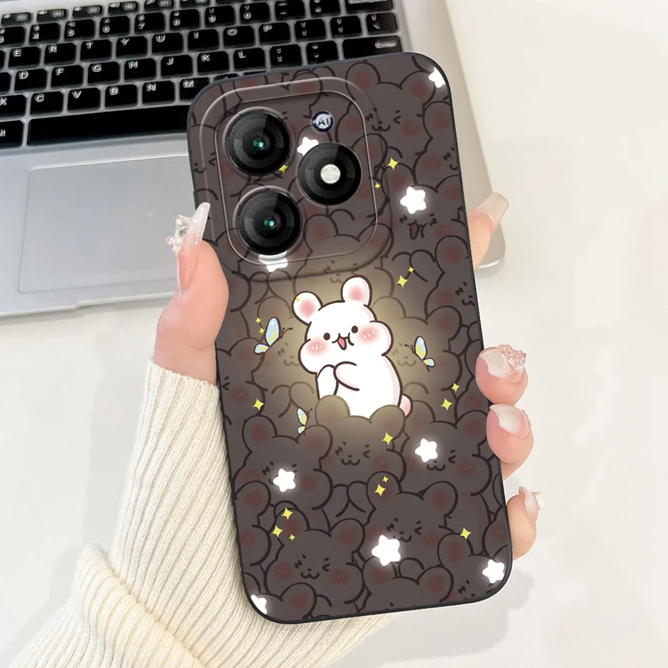 Cute Panda Cartoon Soft Silicone Shockproof Phone Case Cover