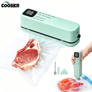 Mini Vacuum Bag Sealer Plastic Bags Sealer Food Packaging Bag Sealing Machine Rechargeable Vacuum Sealer Pump Electric Air Pump 1