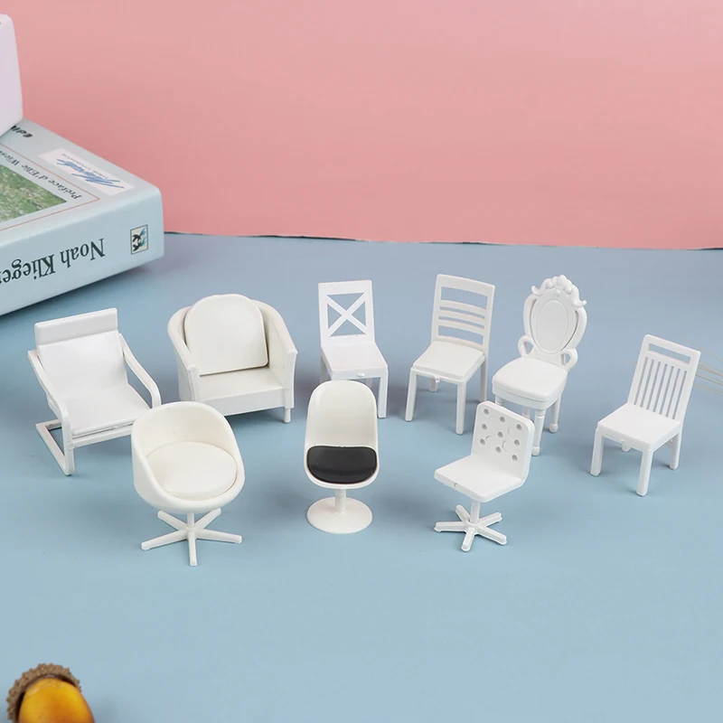 

1:20 миниатюрная мебель для кукольного домика, стул, диван, стул, модель кукольного домика, декоративная игрушка