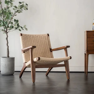 Image for Celebrity Rattan Chair Rope Woven Middle Ancient L 
