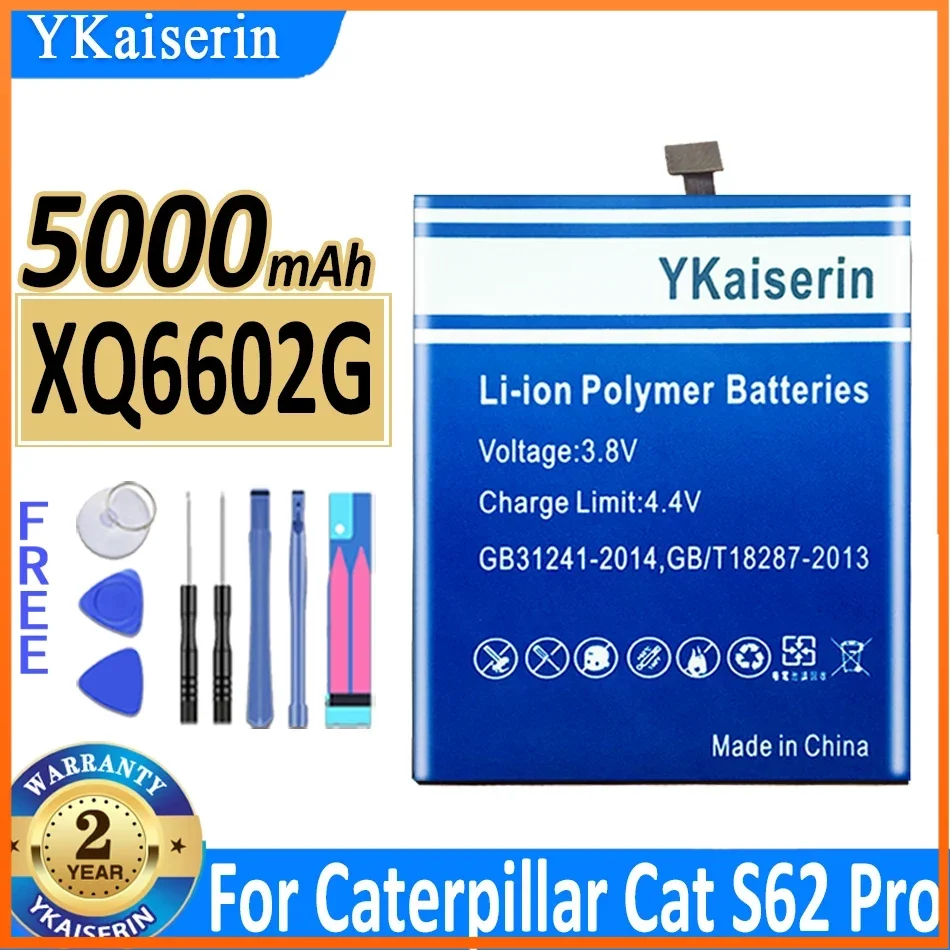 

Аккумулятор ykaisсеребрин 5000 мАч для Caterpillar Cat s62, S62 Pro, аккумулятор для мобильного телефона