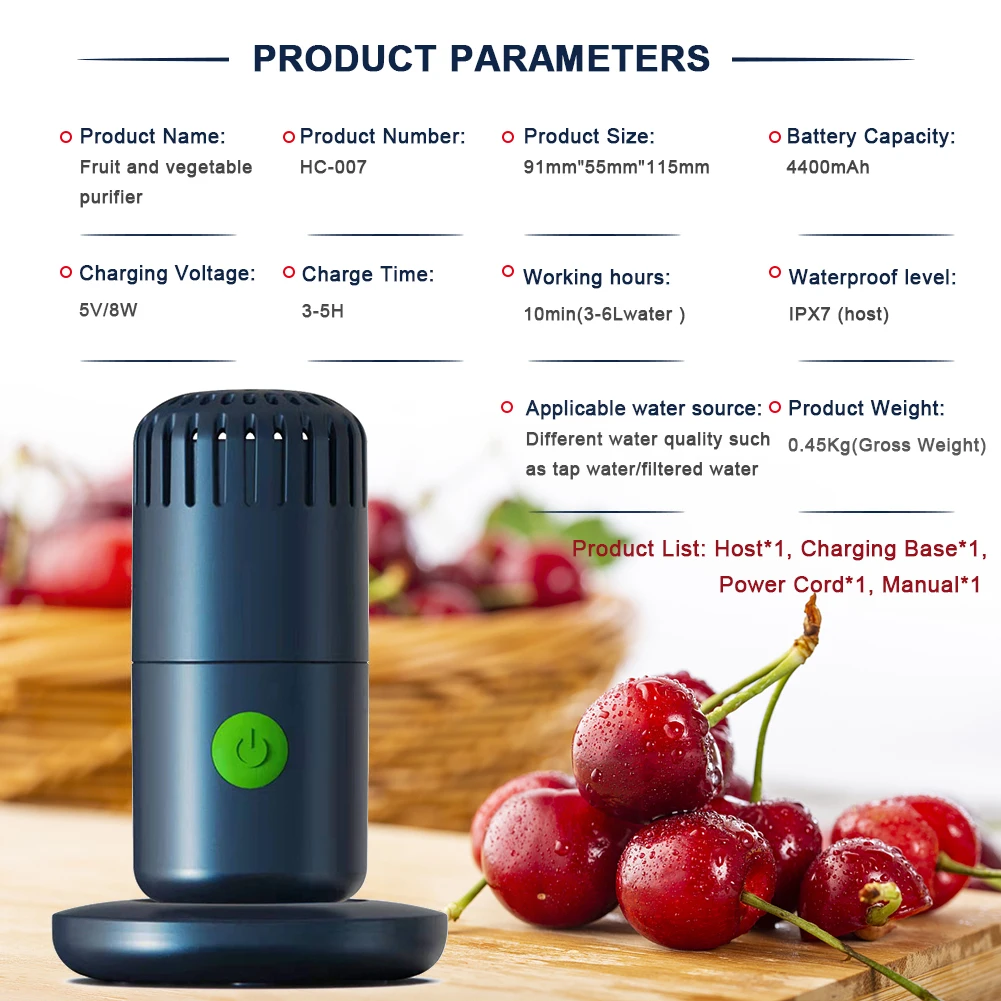 Wireless  kitchen  Meat Food  Vegetable Fruit Purifier 5